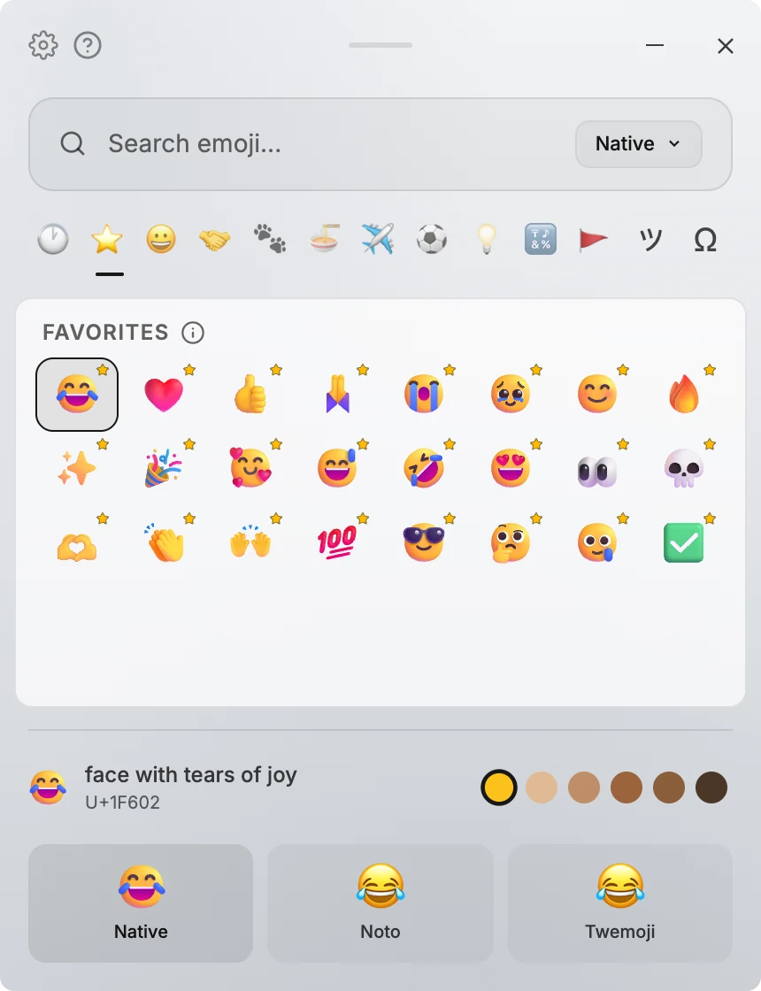 Compare emoji styles